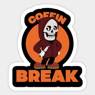 Coffin Break Sticker